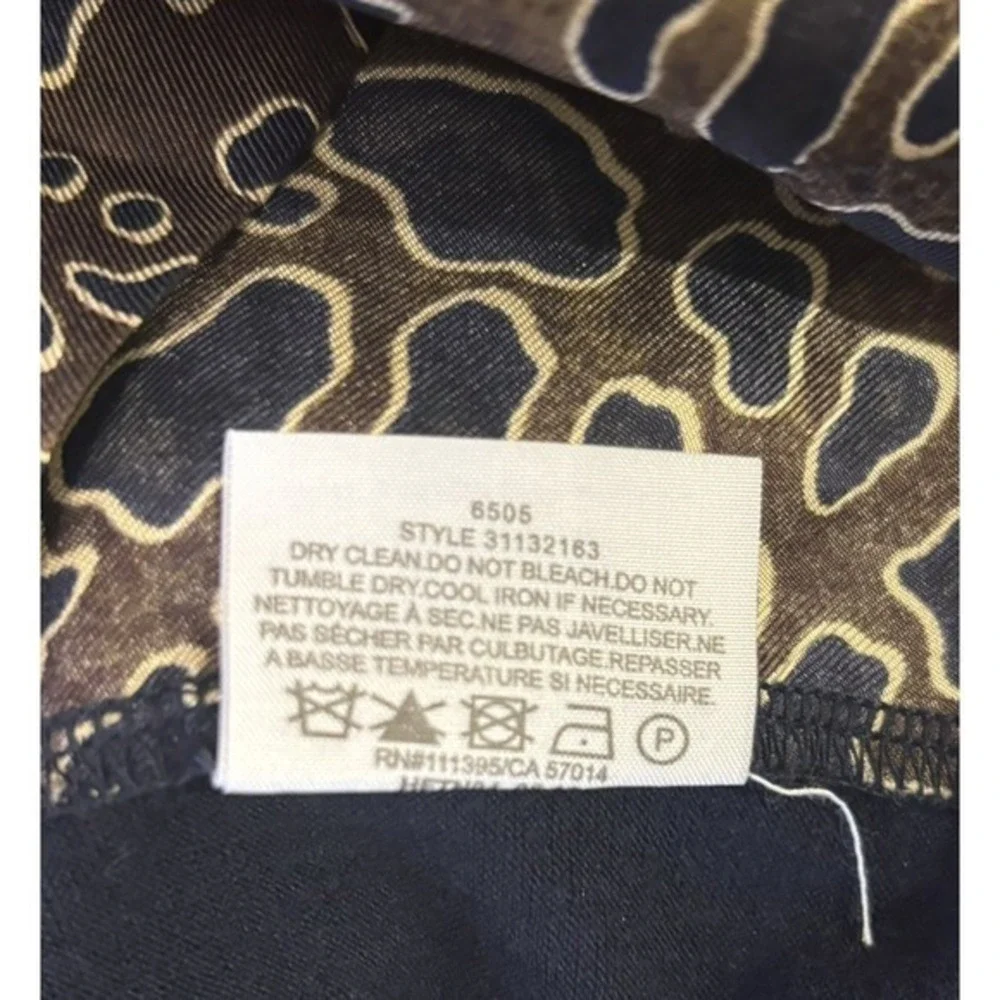 Tory Burch Womens Printed Silk Top Blouse Size XS‎